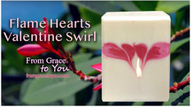 Flame Hearts Valentine Swirl Soap Making by From Grace to You Soap Making