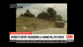 Amanpour Archive: Peacekeeping US marines rolls into Kosovo [CNN 1999] by War Crimes in Kosova 1999